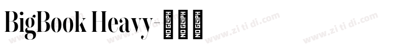 BigBook Heavy字体转换 BigBook Heavy字体转换